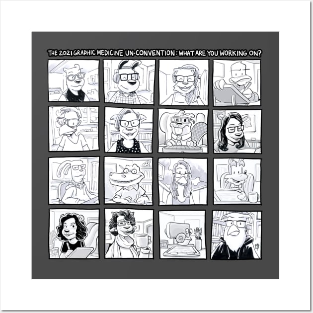 2021 Graphic Medicine Un-Convention Wall Art by Graphic Medicine Shop